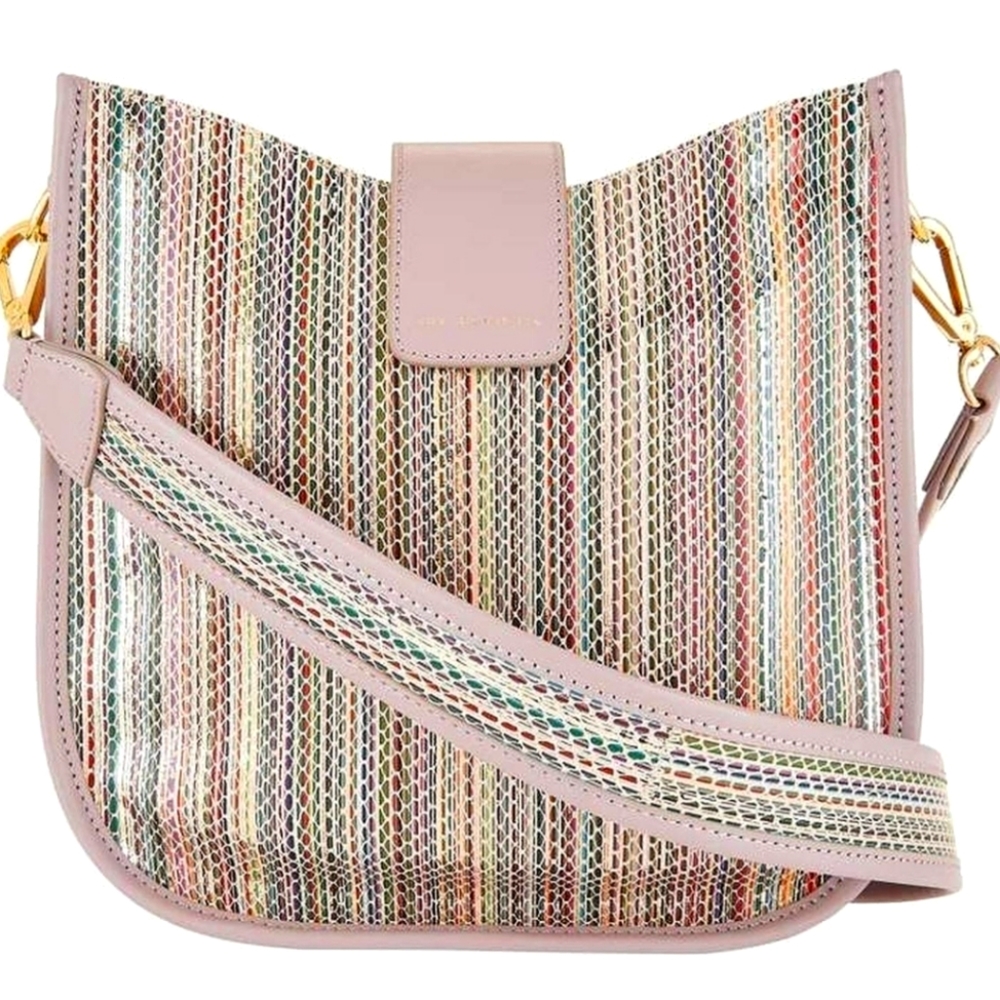 Lori Goldstein Logo Crossbody Bag W/Guitar Strap